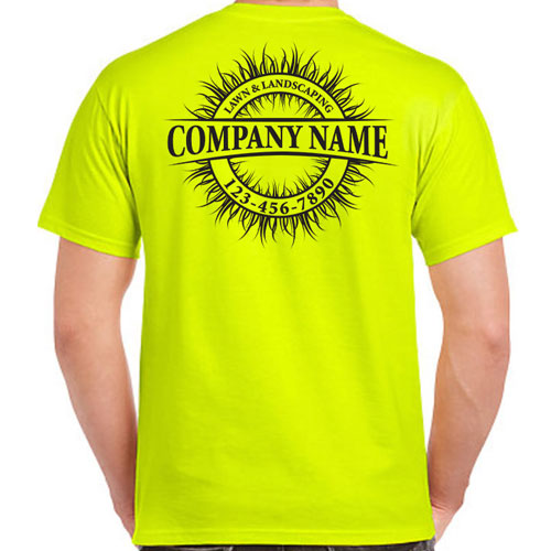 Lawn Care Logo Work Shirts