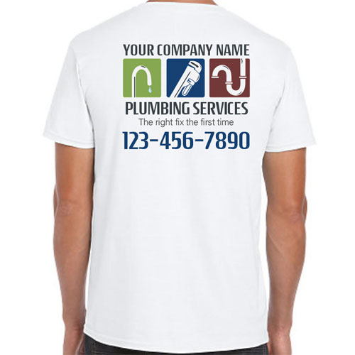 Full Color Plumbing Services Work Shirts