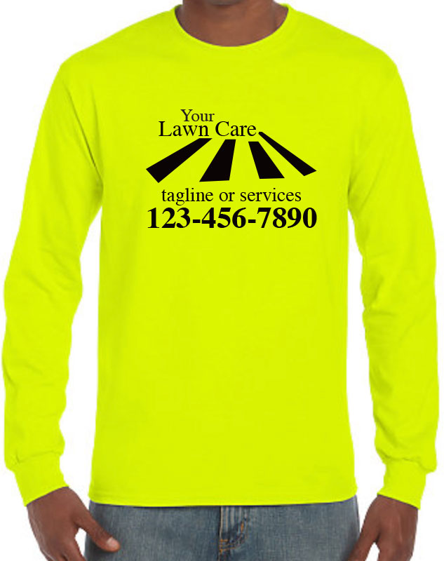 Landscaping Company Long Sleeve Work Uniforms with front imprint