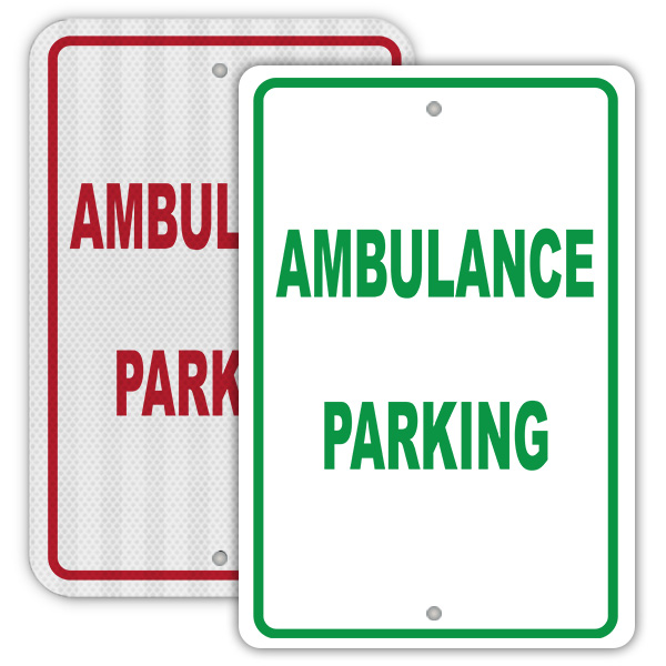 Ambulance Parking Sign