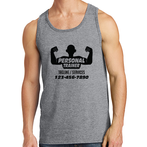 Personal Trainer Uniform Tank Top with male trainer