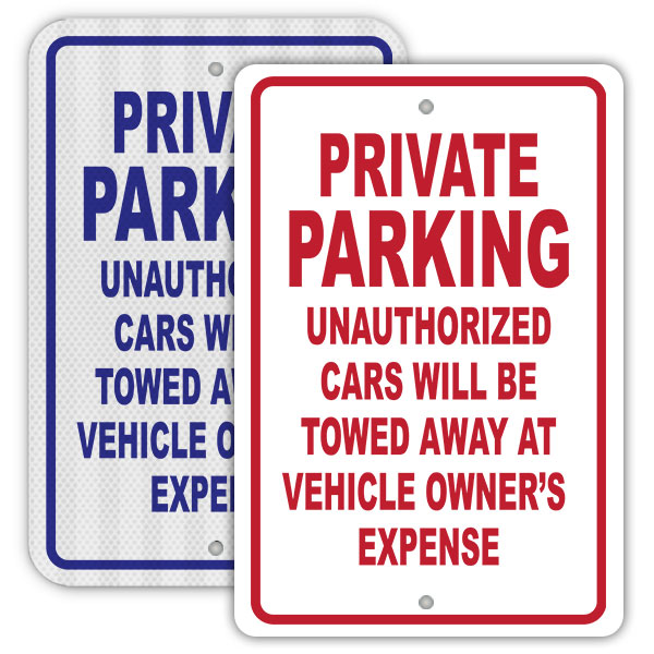 Private Parking Sign