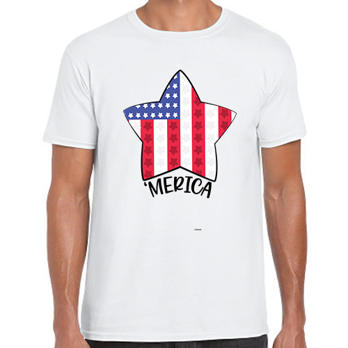 4th of July 'Merica Star T-Shirt