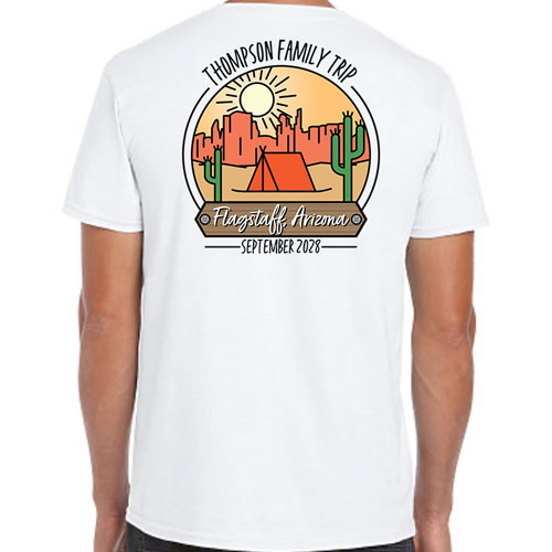 Personalized Desert Vacation Family Shirts