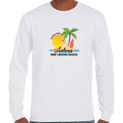 Long Sleeve Beach Holiday Family Vacation Shirts