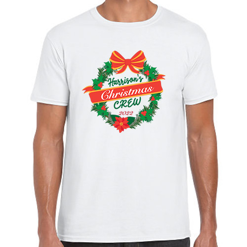 Holiday Shirts with Christmas Wreath
