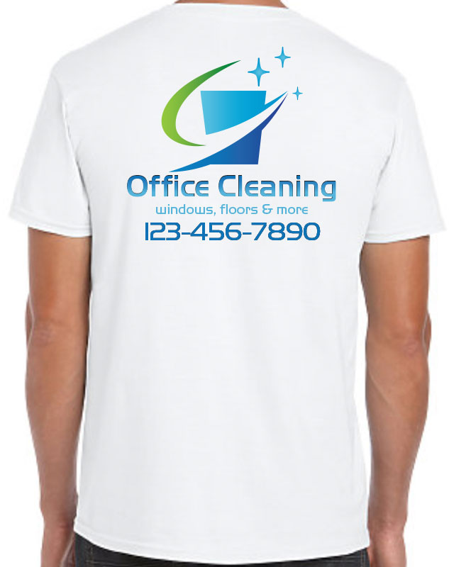 Office Cleaning Crew T-Shirt with back imprint