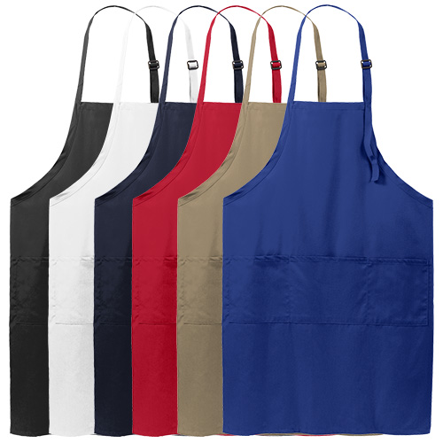 Extra long bakery apron colors