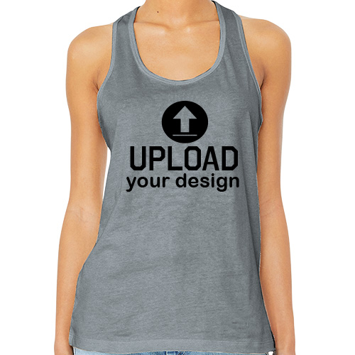 Custom Ladies Racerback Grey Tanks