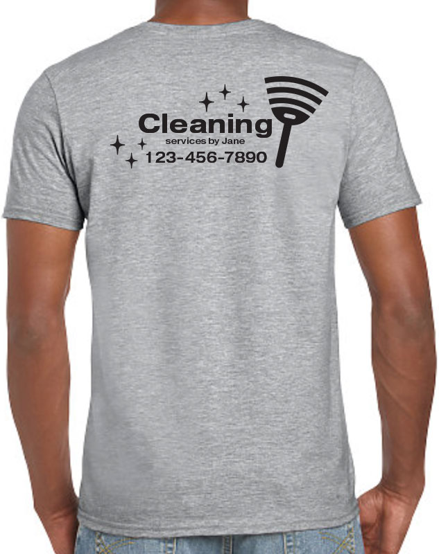 House Cleaning Crew Uniforms with back imprint