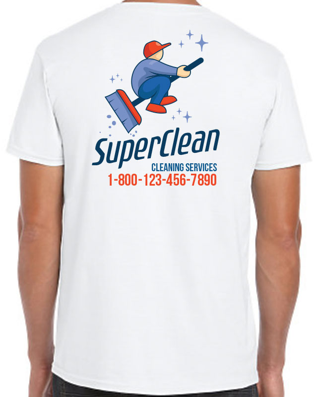 Janitorial Crew T-Shirt with back imprint