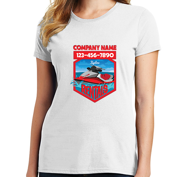 Ladies Jet Ski Rental Company Shirts