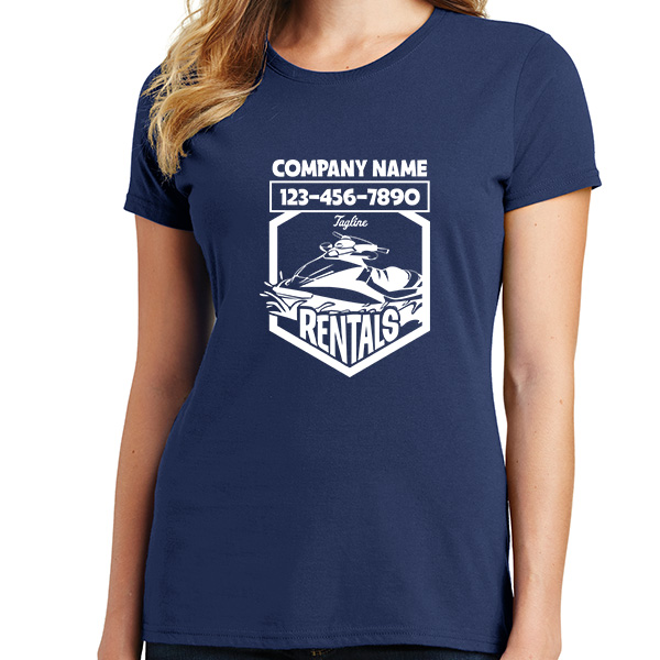 Ladies Jet Ski Rental Company Work Shirts