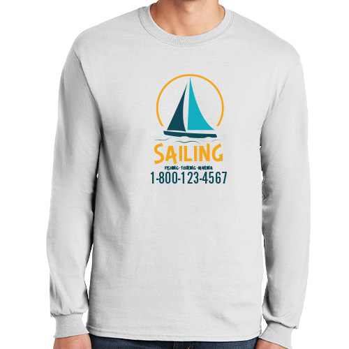Long Sleeve Sailboat Crew Shirts – Full Color
