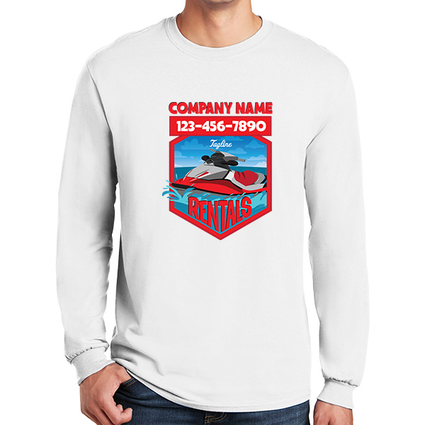 Long Sleeve Jet Ski Rental Company Shirts