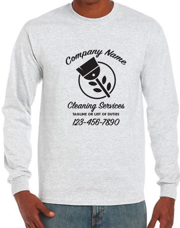 Long sleeve Organic House Cleaning Crew Uniforms
