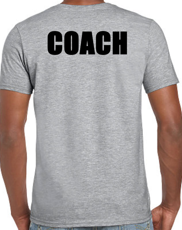 Coach Uniforms with back imprint