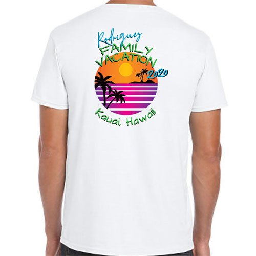 Personalized Tropical Family Vacation Shirts