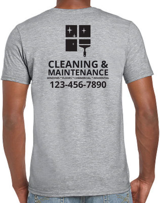 Window Cleaning Crew Uniforms with back imprint
