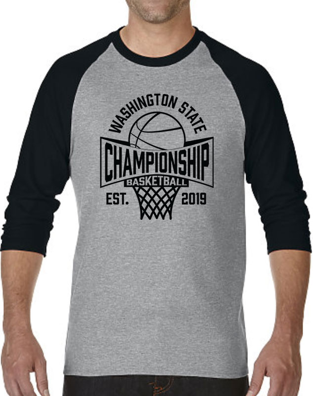 Personalized Basketball Championship Raglan Uniforms