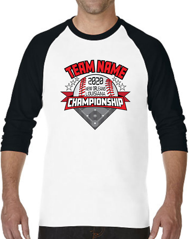Baseball Championship Team Raglan Uniforms