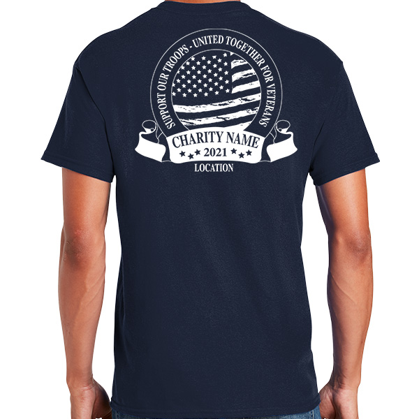 American Veterans Badge Volunteer Shirts
