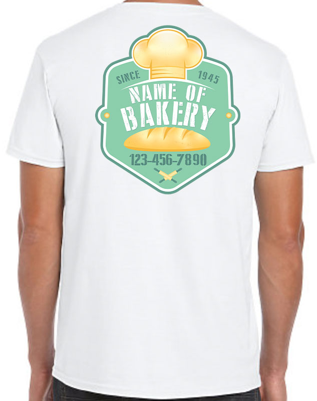 Bakery Chef Company T-Shirts with back imprint