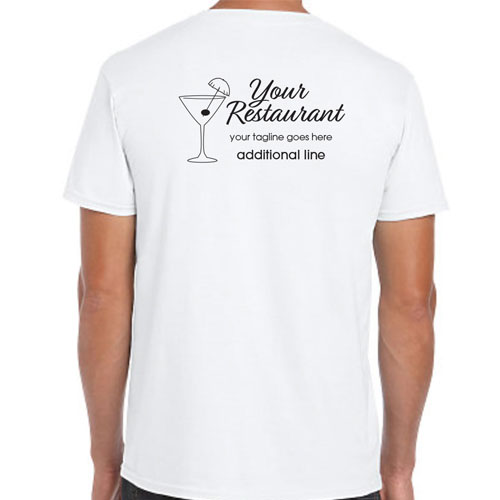 Bar Staff Shirt with Martini Logo