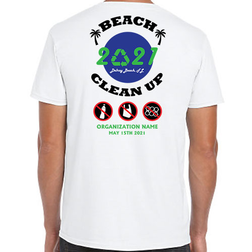 Beach Clean Up Group Volunteer Shirts