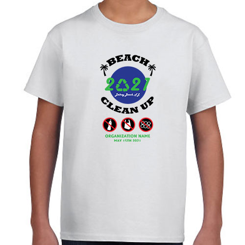 Beach Clean Up Volunteer Youth Shirts