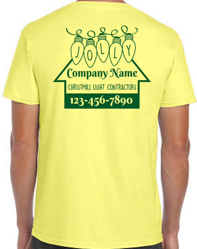 Lighting Contractors Company Shirts with back imprint