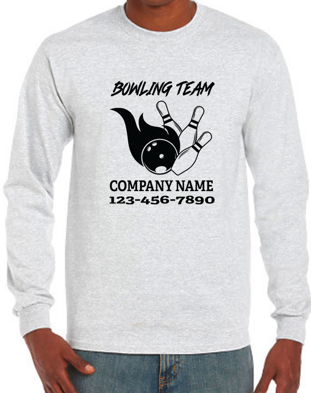 Long Sleeve Company Bowling Team Uniforms