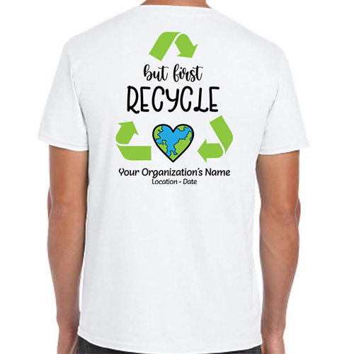 Recycle Awareness Custom Volunteer Shirts