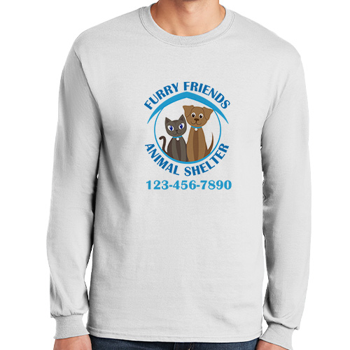 Long Sleeve Personalized Animal Rescue Shirts