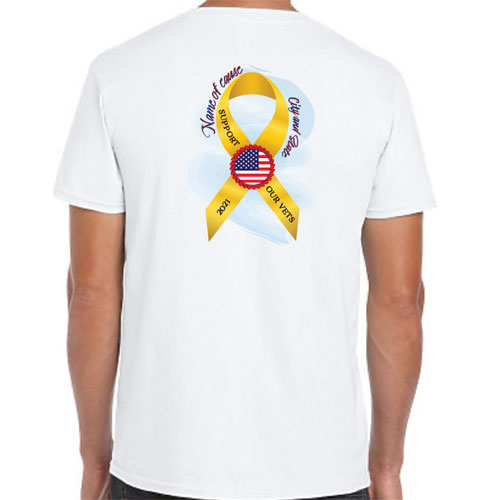 Support Our Troops Awareness Ribbon Volunteer Shirts
