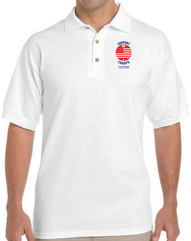 Support Our Troops Causes Volunteer Polo Shirts
