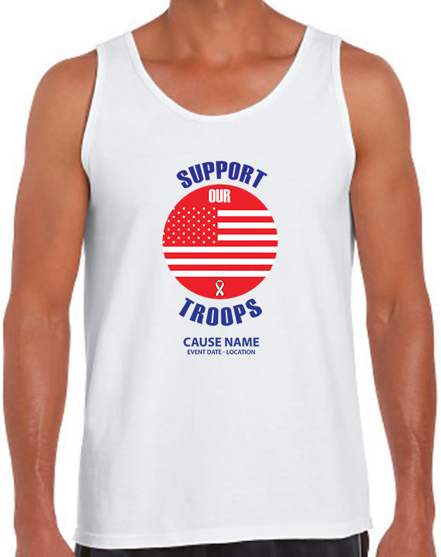 Mens Support Our Troops Causes Volunteer Tanks