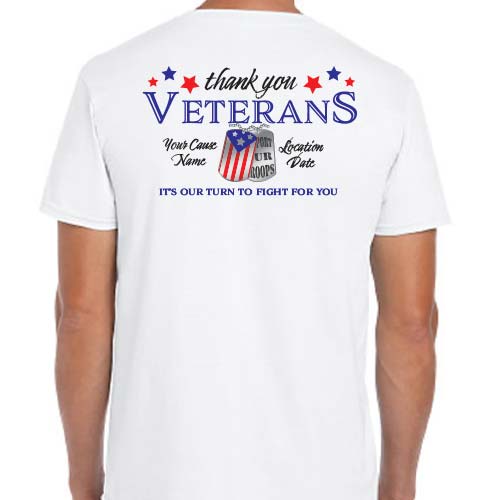 Thank You Veterans Volunteer Shirts