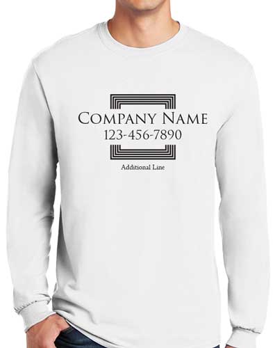 Long Sleeve Your Company T-Shirts with Generic Logo