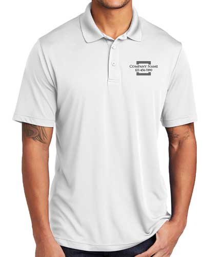 Polyester Your Company Polo with Generic Logo
