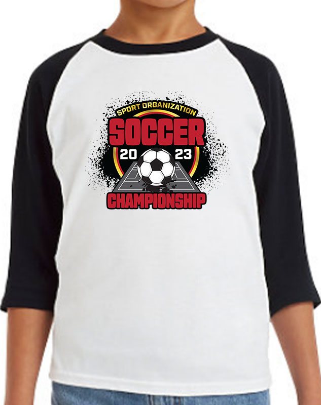Youth Raglan Soccer Championship Uniforms