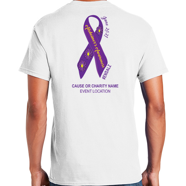 Alzheimer Awareness Ribbons Charity Shirts