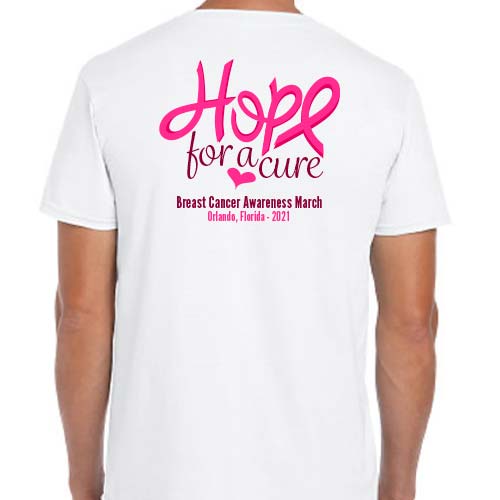 Personalized Breast Cancer Awareness Ribbon Volunteer Shirts