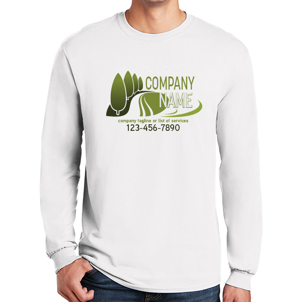 Long Sleeve City Park Landscaping Company Work Shirts