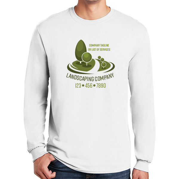 Long sleeve Commercial Landscaping Company Work Shirts