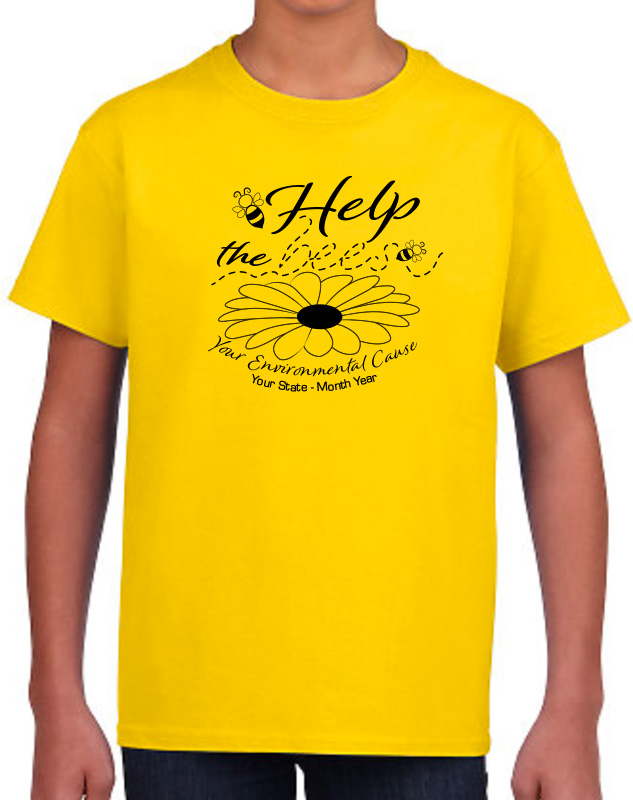 Help The Bees Volunteer Youth Shirts for a Cause
