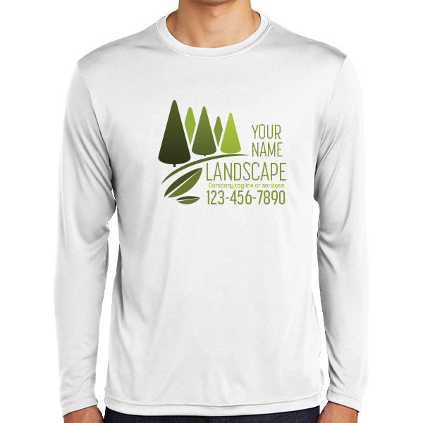 Polyester Long Sleeve Custom Premium Landscaping Company Work Shirts