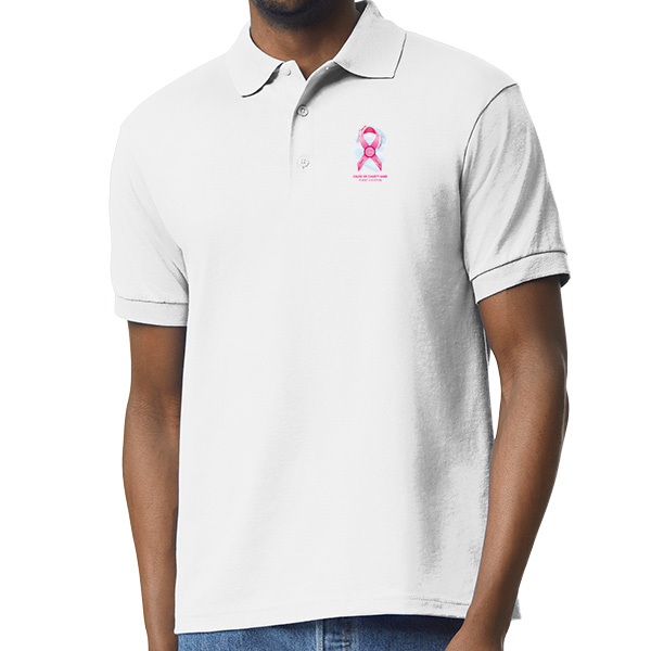 Pink Ribbon Cancer Awareness Charity Polo Shirts