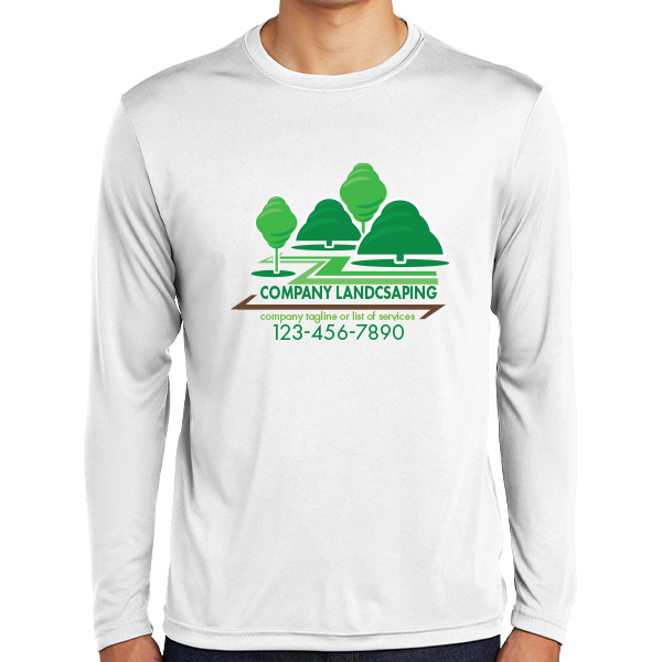 Long Sleeve Polyester Commercial Tree and Lawn Service Work Shirt
