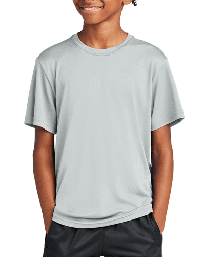 Silver Sport-Tek Youth PosiCharge T-Shirt